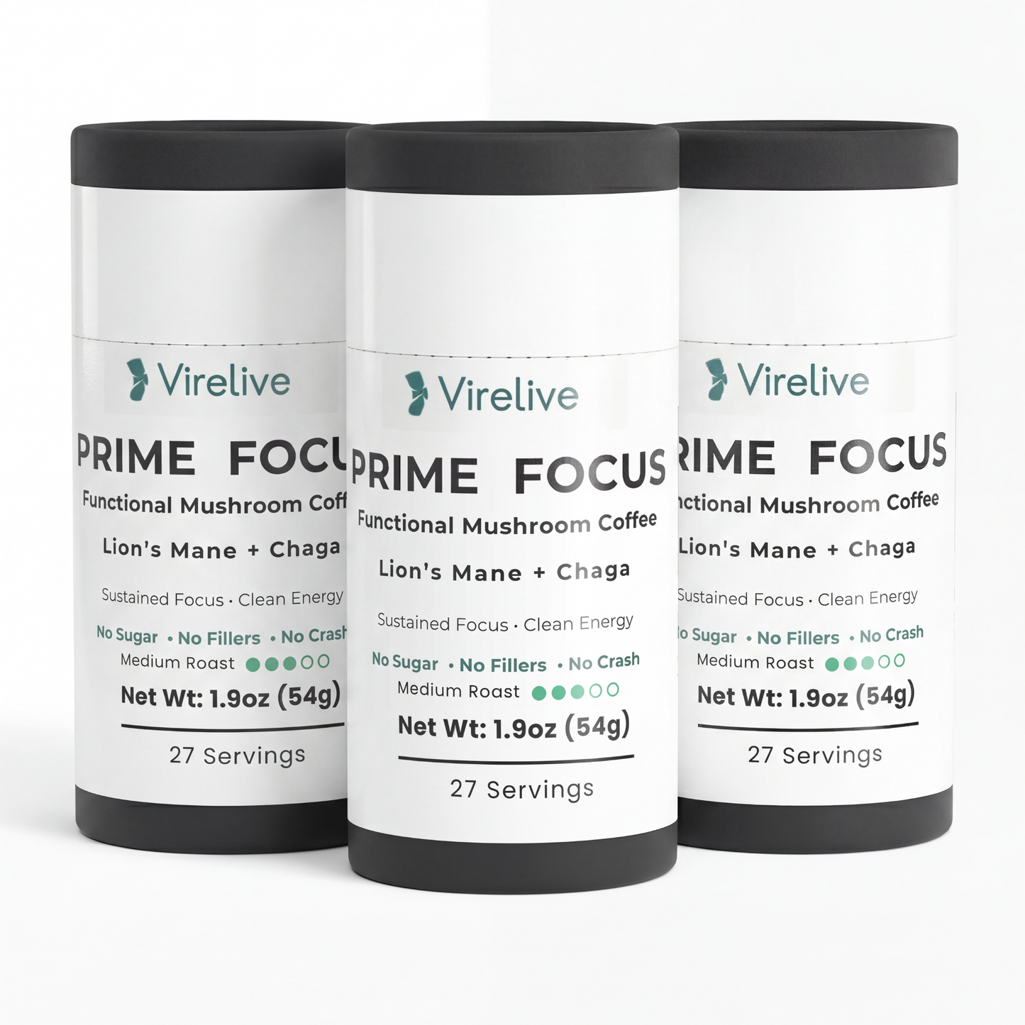 VireLive Prime Focus Mushroom Coffee