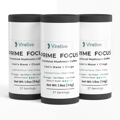 VireLive Prime Focus Mushroom Coffee