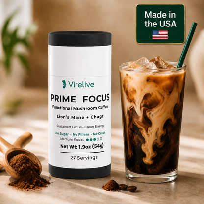 VireLive Prime Focus Mushroom Coffee