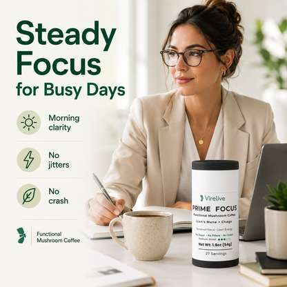 VireLive Prime Focus Mushroom Coffee